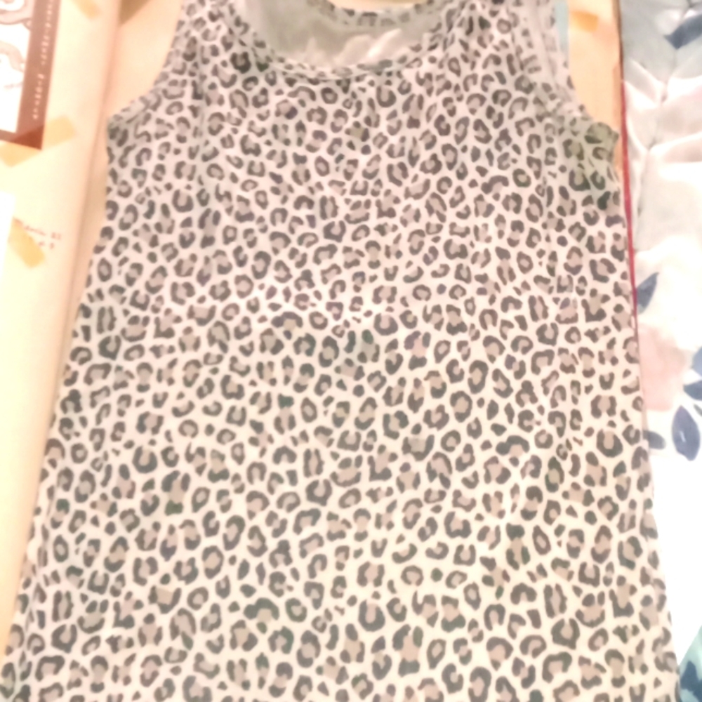 Animal print tank top